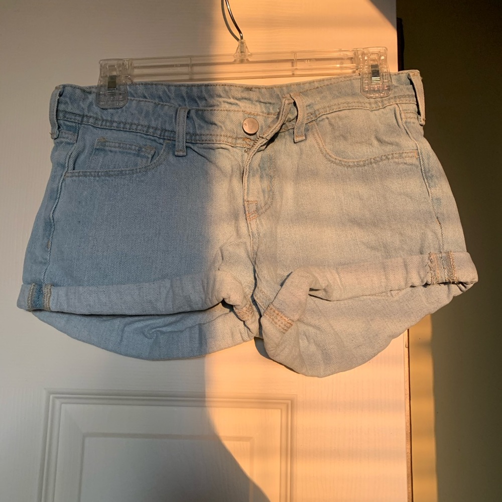 HM denim low waist shorts